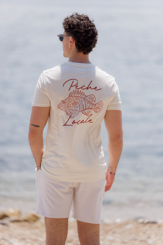 T-shirt "Pêche locale" Unisexe - Ivoire