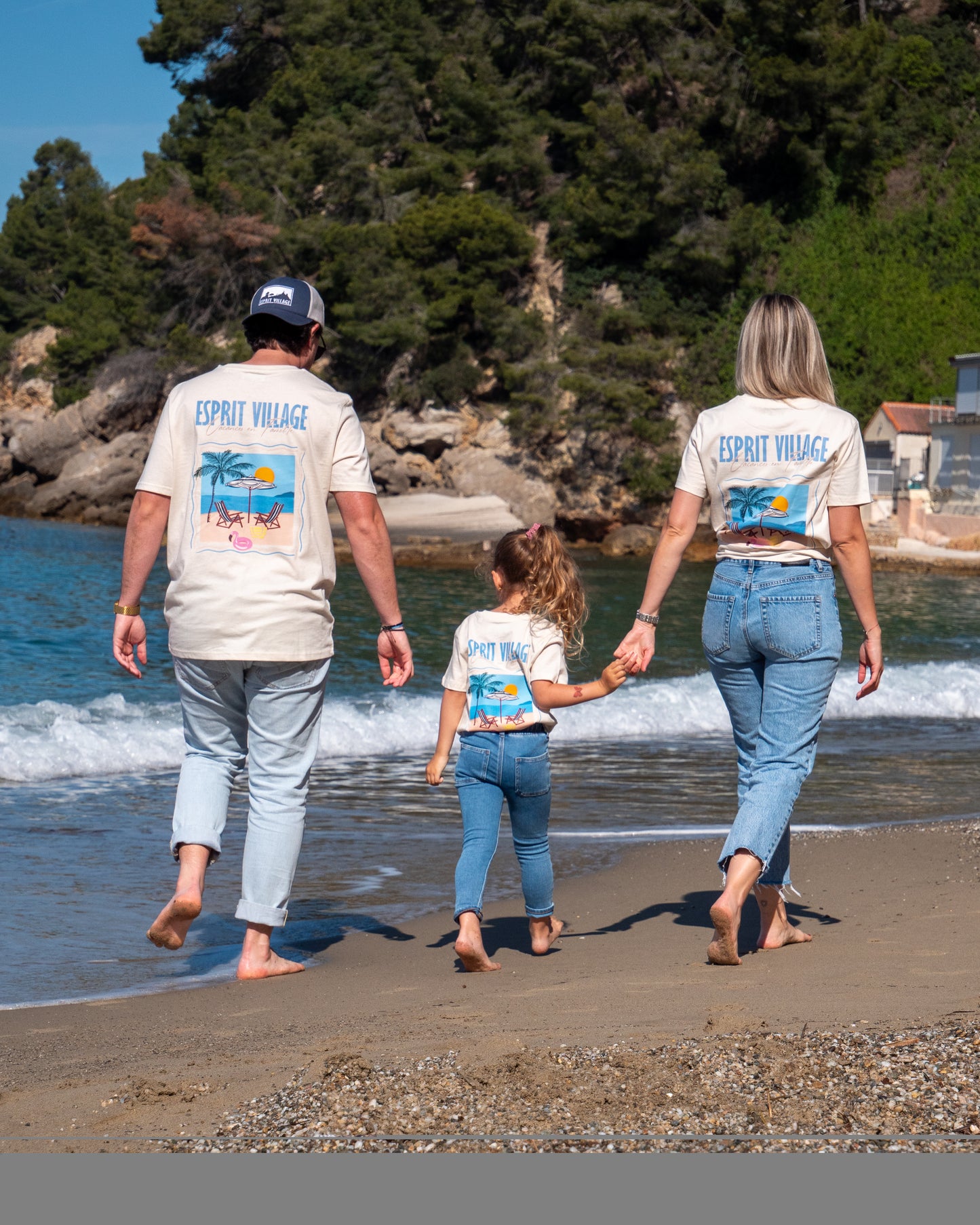 T-shirt "Vacances en famille" Femme