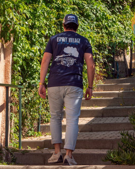 T-shirt "Les Pins Penchés" Bleu marine