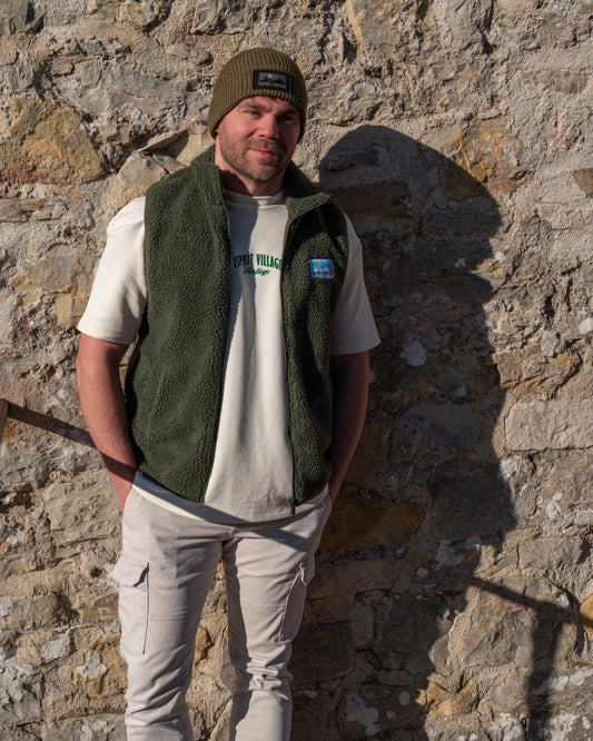 Veste sherpa sans manches  – Homme