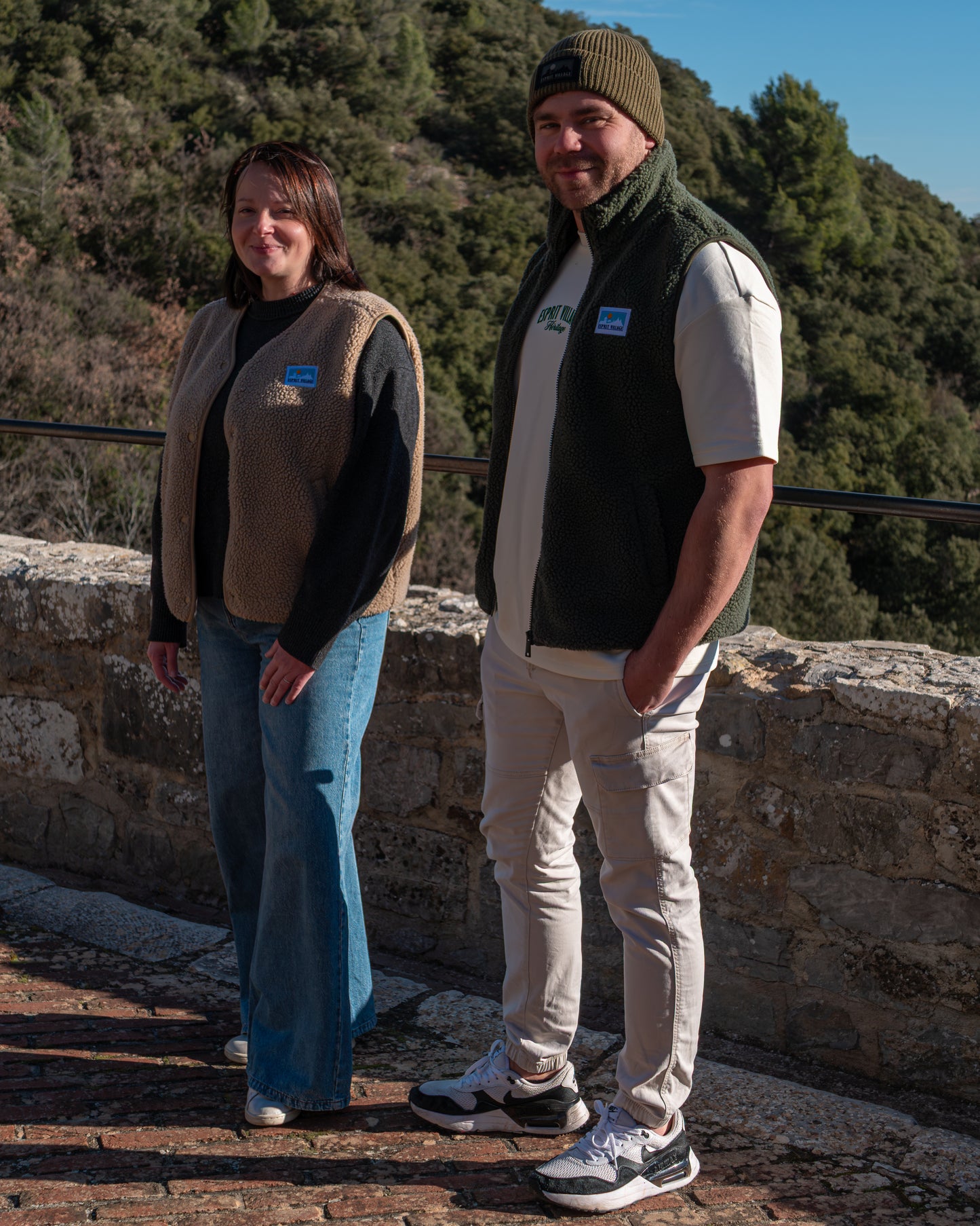 Veste sherpa sans manches – Femme